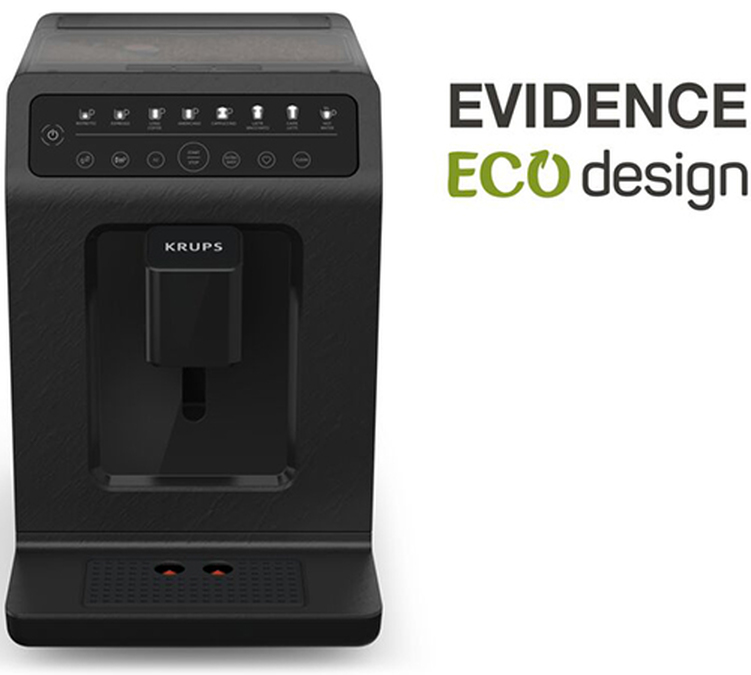 Krups - Evidence Eco Design Ea897B10 - Noir - Machine À Café Grains