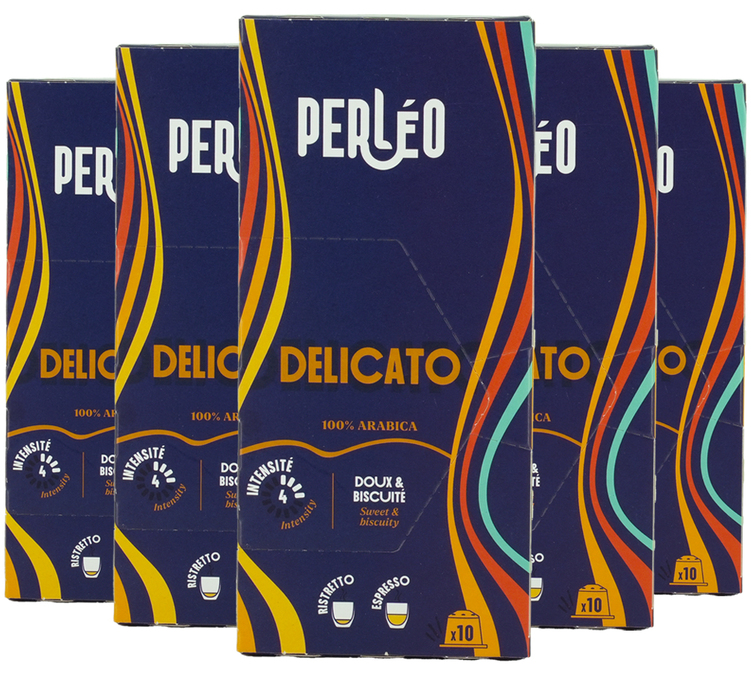 cafe capsules nespresso perlo delicato