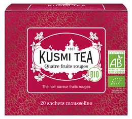 Thé Noir Quatre Fruits Rouges Bio - 20 sachets - KUSMI TEA